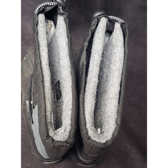 L.L Bean Black Nylon Warm Insulated Waterproof Winter Skiing Snow Mid Calf Boots - Picture 7 of 10